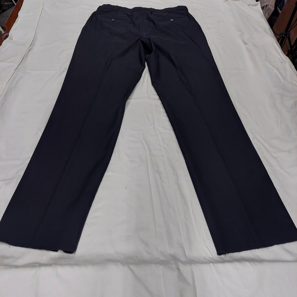 Ctr Clothing Mens Dress Pants Size 44L 38W Navy Blue Waist Extension RGI-2 2B